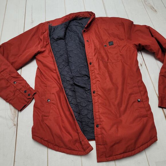 Evo Made in Seattle insulated quilted chore coat jacket rust red gorpcore - Picture 1 of 10